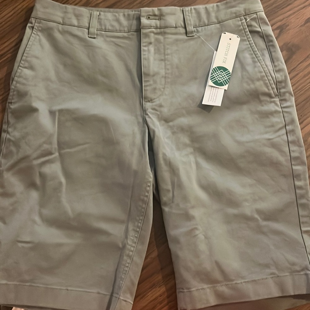 Olive Chino Shorts